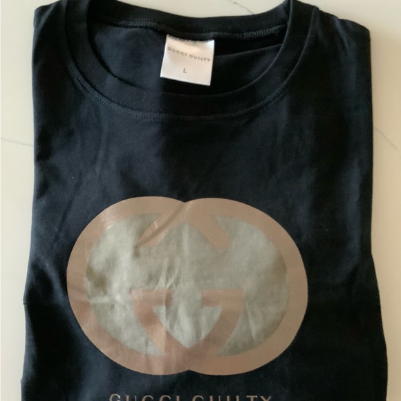 🙀Gucci Promotional Large Cotton Long Sleeve Black T Shirt Unisex - Picture 6 of 6